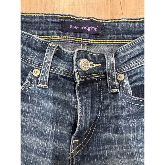 Levi Strauss & Co. 535 Denim Legging Jeans Zipper Hem Medium Wash Womens Size 7M - Picture 12 of 14
